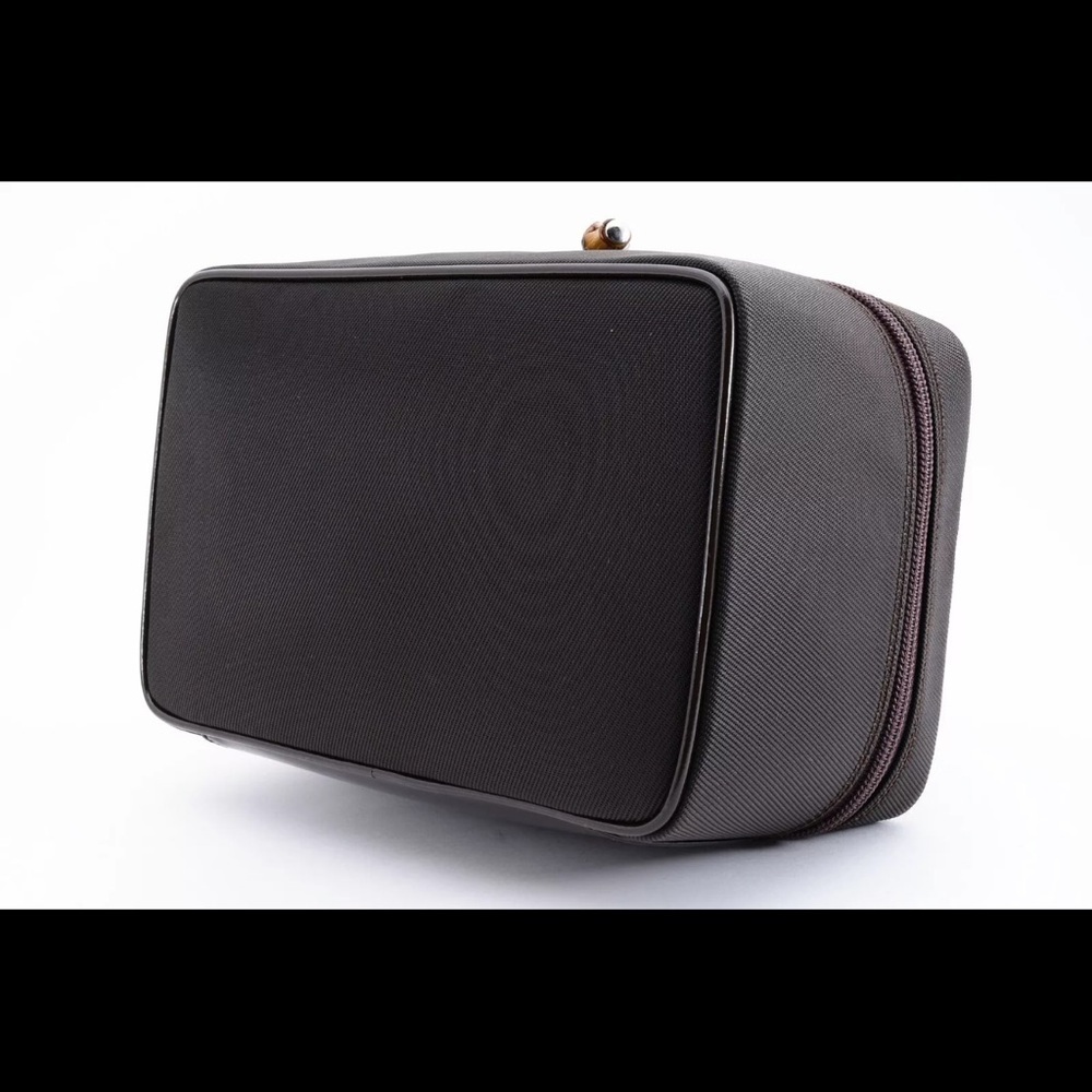 Gucci Bamboo Nylon and Leather Vanity Bag - Picture 5 of 14